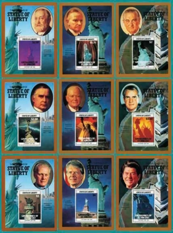 1986 Statue of Liberty Stamps 1986 Statue of Liberty Stamps